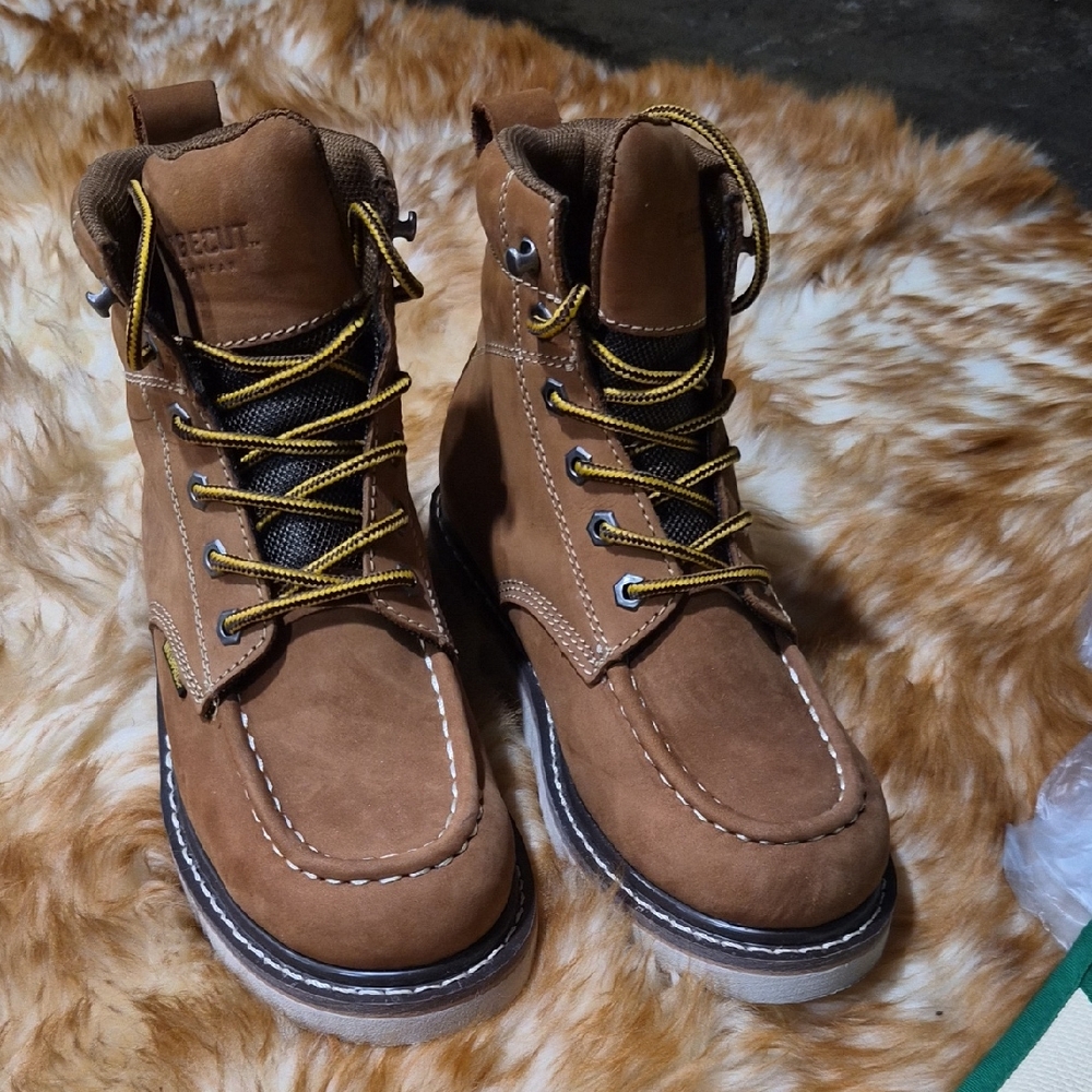 Brown Leather Work Boots